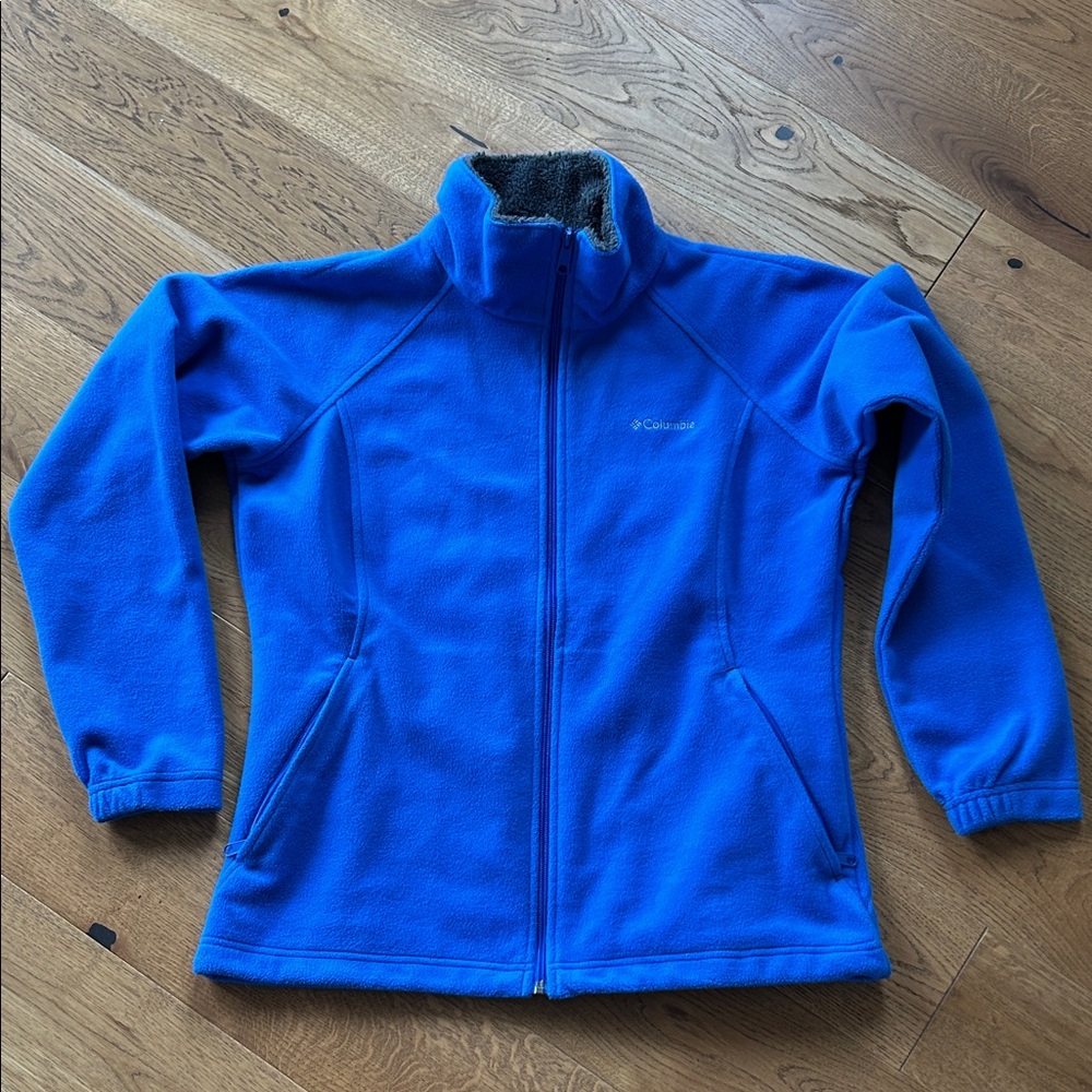Columbia Bright Blue Full-Zip Fleece Jacket